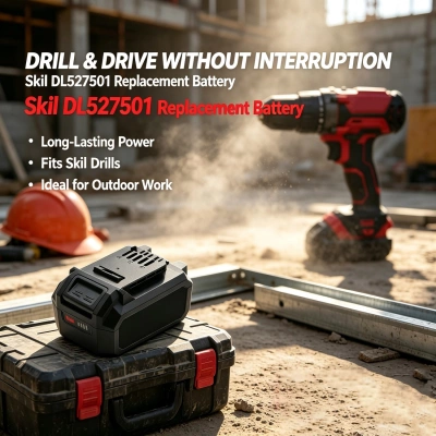 Аккумулятор Skil, 20V 0.6cm Hex Cordless Impact Driver, 20V 13MM Hammer Drill, 20V Brushless 1/4” HEX Impact Driver, 4000 мАч, CS фото 7