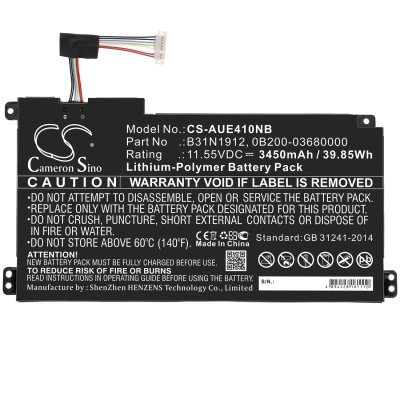 Аккумулятор Asus, E410, E410MA, VivoBook 14 L410MA-BV076TS, 3450 мАч, CS фото 3