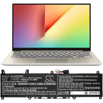 Аккумулятор Asus, X330FA-3G, S330UA-8130GL, S330UA-EY637T, 3600 мАч, CS фото 5