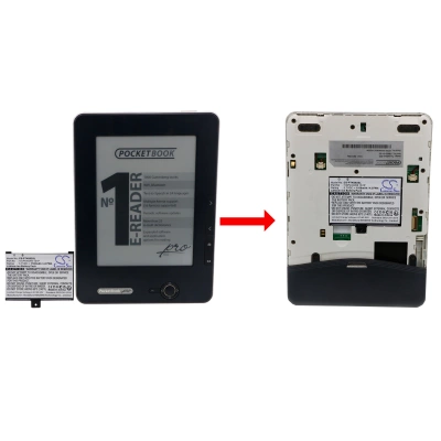 Аккумулятор Pocketbook Pro 602, Pro 603, Pro 902, Pro 903, Pro 920, Pro 920.W, Pro 612, Pro 912, 1100mAh, CS фото 2