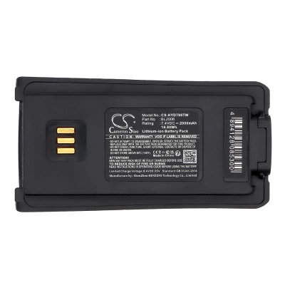 Аккумулятор Hytera Harris MACOM HDP100, HDP150 / Hytera DMR PD-702, DMR PD-782, PD-502, PD-506, PD-606, PD700, PD-700, PD700S, 2000 mAh, CS фото 2