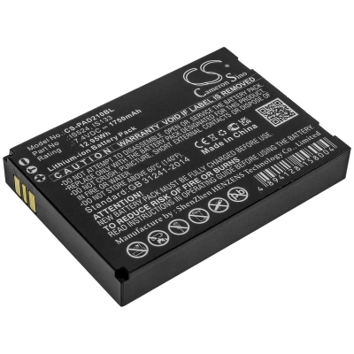 Аккумулятор Pax, D210, D210 GPRS, myPOS D210 Wifi, 1750 мАч, CS фото 1