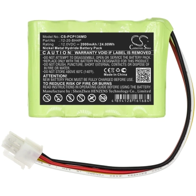 Аккумулятор Prism, CP136 Ceiling Hoist Motos, CP-136, FSG-136, 2000 мАч, CS фото 3