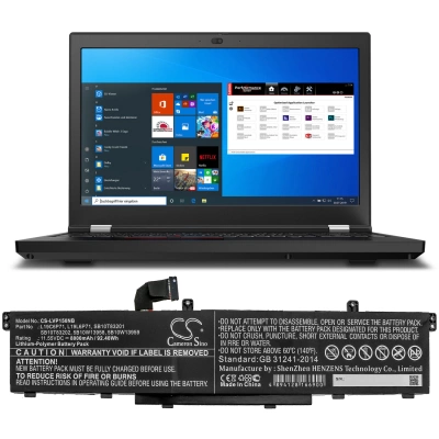 Аккумулятор Lenovo, ThinkPad P15 Gen 1 20SUS0GA00, ThinkPad P15 Gen 1 20SUS26U0J, ThinkPad P15 Gen 1 20SUS48T00, 8000 мАч, CS фото 5