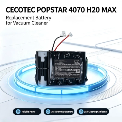 Аккумулятор CECOTEC, POPSTAR 4070 H20 MAX, POPSTAR 4070 H20 MAX-05549, 2600 мАч, CS фото 6