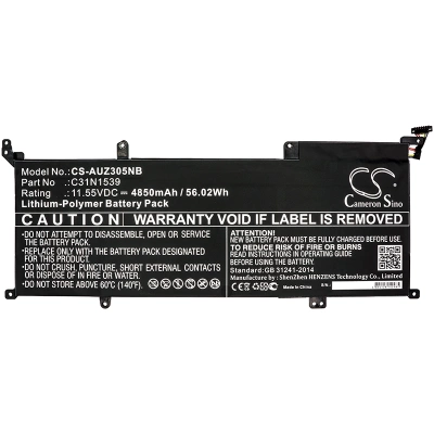 Аккумулятор Asus, Zenbook UX305UA, Zenbook UX305UAB, UX305UA, 4850 мАч, CS фото 2