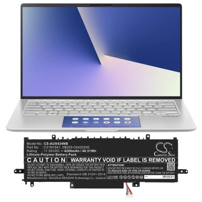 Аккумулятор Asus, ZenBook 14 UX434FL-AI034R, ZenBook 14 UX434FLC-A5255R, ZenBook 14 UX434FLC-A5129T, 4200 мАч, CS фото 3