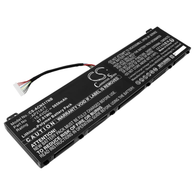 Аккумулятор Acer, Nitro 5 AN517-55-50P0, Predator Helios 300 PH317-56-70C3, Nitro 5 AN517-55-713K, 5650 мАч, CS фото 1