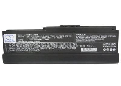 Аккумулятор Dell, Vostro 1400, Inspiron 1420, 6600 мАч, CS фото 5