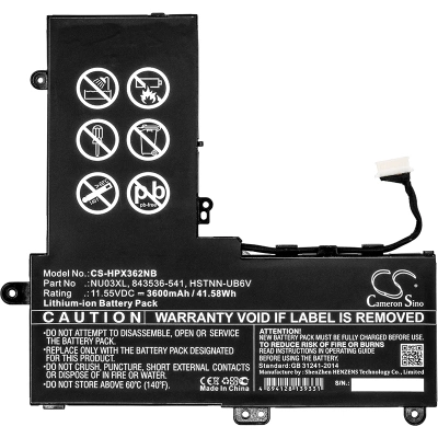 Аккумулятор HP, Pavilion X360 11-U000, Pavilion X360 11-U000ng, Pavilion X360 11-U001ng, 3600 мАч, CS фото 4
