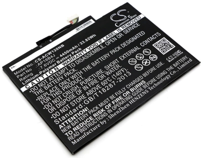 Аккумулятор Acer, Aspire Switch Alpha 12, SA5-271, Switch 5 SW512-52P-50Q, 4450 мАч, CS фото 1