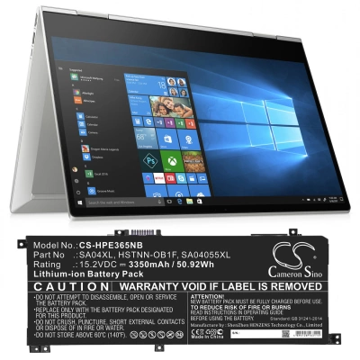 Аккумулятор HP, Envy X360 15-DS0002NC, Envy X360 15-dr0005na, Envy X360 15-DR0002NX, 3350 мАч, CS фото 4