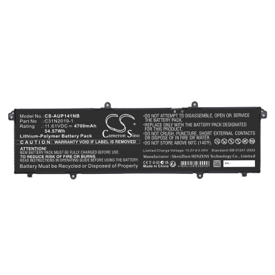 Аккумулятор Asus, K3400P, K3400PA, K3400PH, 4700 мАч, CS фото 2