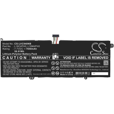 Аккумулятор Lenovo, Yoga C940-14IIL, Yoga C940-14IIL-81Q9, Yoga C940-14IIL 81Q900A1AX, 7650 мАч, CS фото 2