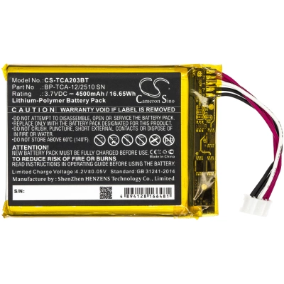 Аккумулятор Xfinity | Technicolor, Home Security Touch Screen, TCA203, TCA203COMG, 4500 мАч, CS фото 3