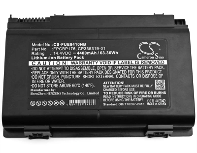 Аккумулятор Fujitsu, LifeBook E8410, LifeBook E8420, LifeBook N7010, 4400 мАч, CS фото 3