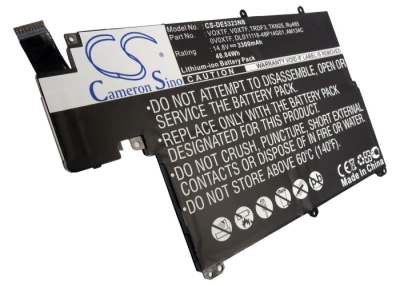 Аккумулятор Dell, Inspiron 5323, Inspiron 13z-5323, Vostro V3360, 3300 мАч, CS фото 2