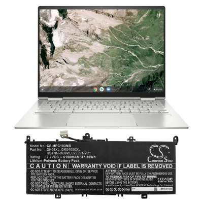 Аккумулятор HP, Elite C1030, Elite C1030 Chromebook, Elite C1030 Chromebook Enterprise, 6150 мАч, CS фото 2
