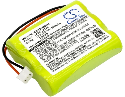Аккумулятор TPI, HXG-2D, HXG-2D Combustible Gas Leak Detectors, 712, 2000 мАч, CS фото 1