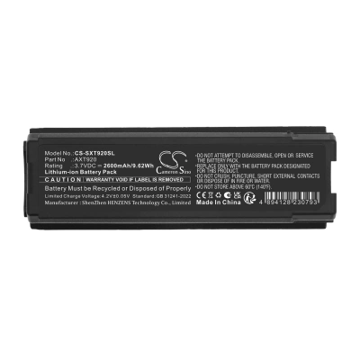 Аккумулятор Shure, Axient AXT400 receiver, AXT200 Handheld Transmitter, AXT920 Axient Analog Handheld, 2600 мАч, CS фото 6