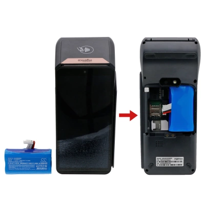 Аккумулятор Ingenico Axium DX4000, DX8000, Landi A8s, 2600 мАч, CS фото 3