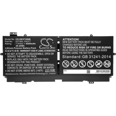 Аккумулятор Dell, XPS 13 7390, 6500 мАч, CS фото 4