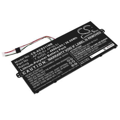 Аккумулятор Acer, Chromebook Spin 311 CP311-3H-K2RJ, Chromebook Spin 311 CP311-3H, Chromebook Spin 513 CP513-1H, 4800 мАч, CS фото 1
