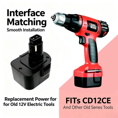 Аккумулятор Black & Decker, CD1202GK, CD1202K, CD120GK, 3300 мАч, CS фото 5