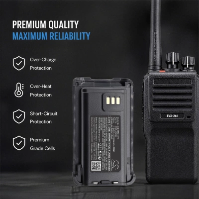 Аккумулятор BearCom | Vertex Standard, BC250D, EVX-Z61, EVX-Z69, 3350 мАч, CS фото 5