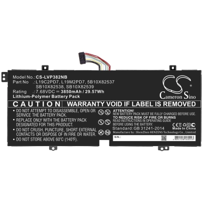 Аккумулятор Lenovo, IdeaPad 3 10IGL5 (82AT), IdeaPad Duet 3 10IGL5 82HK001WSC, IdeaPad Duet 3 10IGL5 82AT00A9SB, 3850 мАч, CS фото 3