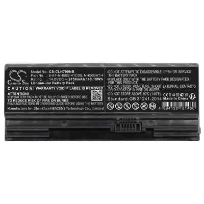 Аккумулятор Clevo | Gigabyte | Sager | Medion | Mifcom | Shinelon | Hasee | Systemax, NH70RCQ, NH57RA, NH58RC, 2750 мАч, CS фото 5