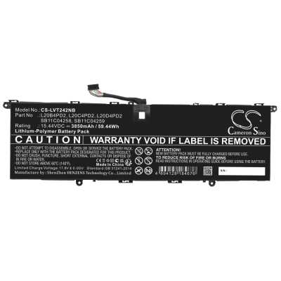 Аккумулятор Lenovo, ThinkBook 14p G2 ACH 20YN000LUS, ThinkBook 14p G2 ACH 20YN001DKR, ThinkBook 14p G2 ACH 20YN001VKR, 3850 мАч, CS фото 4