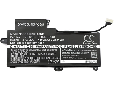 Аккумулятор HP, Pavilion M1, Pavilion M1-U, Pavilion M1-U001DX, 4300 мАч, CS фото 2