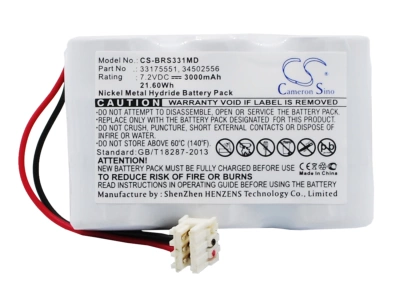 Аккумулятор Braun, Vista Basic, Vista Basic Infusion Pump, McGaw Vista Basic Infusion Pump, 3000 мАч, CS фото 1