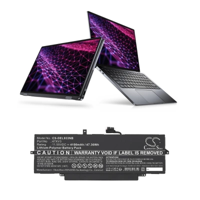 Аккумулятор Dell, Latitude 9330, Latitude 9330 2-in-1, Latitude 9330 4JG2Y, 4100 мАч, CS фото 2