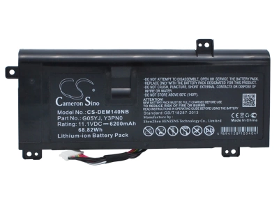 Аккумулятор Dell, Alienware M14X R3, Alienware M14x R4, Alienware P39G, 6200 мАч, CS фото 1