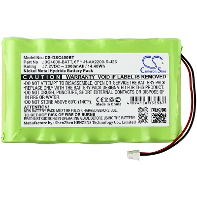 Аккумулятор DSC, 3G4000, LE4000, 3G4000 Cellular Communicators, 2000 мАч, CS фото 4