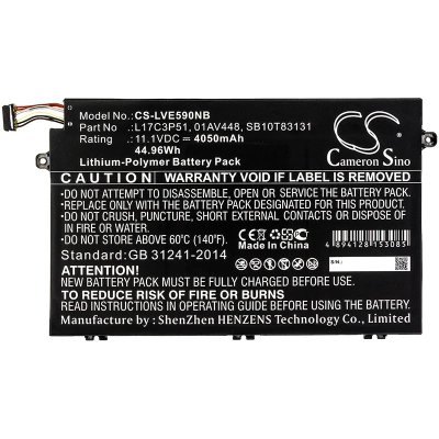 Аккумулятор Lenovo, ThinkPad E590, ThinkPad E490, ThinkPad E585, 4050 мАч, CS фото 5