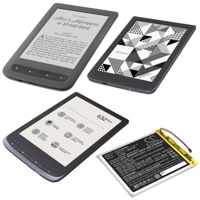 Аккумулятор Pocketbook 4K-19, 4G-15, Touch Lux 3, 614, 614 Basic 3 Plus, 615, 616, 624, 626, 626 Plus, 627, 630 Fashion, 632, 632 Plus, 1450mAh, CS фото 3