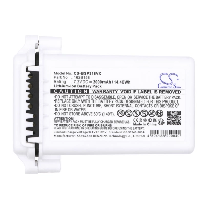 Аккумулятор Bissell, Pet Stain Eraser, Pet Stain Eraser Duo, 3706, 2000 мАч, CS фото 5