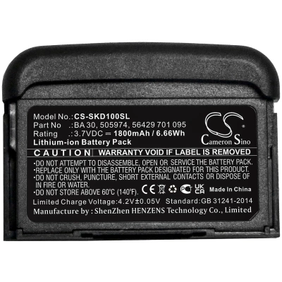 Аккумулятор Sennheiser, SK D1, AVX Bodypack Transmitter, evolution wireless D1 SK bodypack, 1800 мАч, CS фото 3