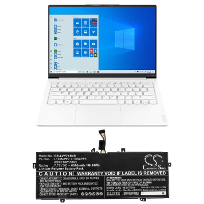 Аккумулятор Lenovo, Yoga Slim 7-13ITL05(82CU), Yoga Slim 7-13ACN05, Yoga Slim 7-Carbon 13ITL5, 6500 мАч, CS фото 3