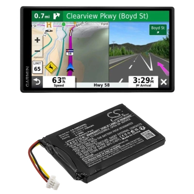 Аккумулятор Garmin, 010-01533-0E, Drive 6", Drive 6" LM EX, 750 мАч, CS фото 2