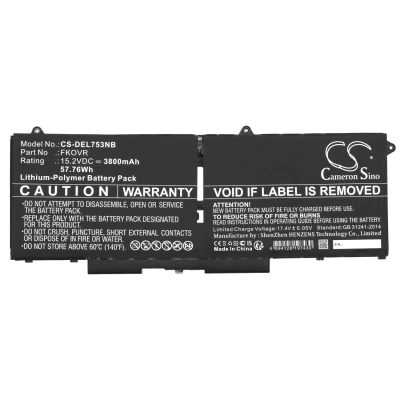Аккумулятор Dell, Latitude 5330, Latitude 7530, Latitude 7430, 3800 мАч, CS фото 3