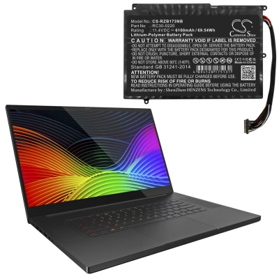 Аккумулятор Razer, Blade Pro GTX 1060, Blade Pro 17 2019 4k UHD, Blade Pro 2017 GTX 1060, 6100 мАч, CS фото 2