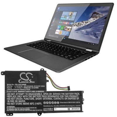 Аккумулятор Lenovo, IdeaPad Flex 4-1480, Flex 4-1480 14", Flex 4-1570, 4550 мАч, CS фото 2