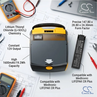 Батарея Physio-Control, LifePak CR Plus, Express Charge-Pak, 1600 мАч, CS фото 2