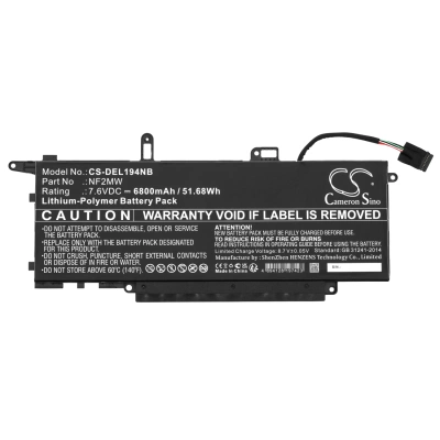 Аккумулятор Dell, Latitude 14 9410 2-in-1, Latitude 14 9410 YTK3W, Latitude 9410 JNMWD, 6800 мАч, CS фото 5