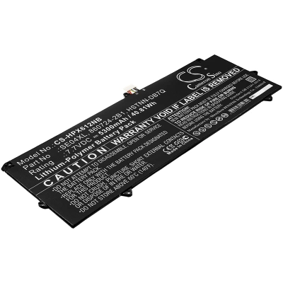 Аккумулятор HP, Pro X2 612 G2 (1LA51UT), Pro X2 612 G2 (1FX32LT), Pro X2 612 G2 (L5H64EA), 5300 мАч, CS фото 1