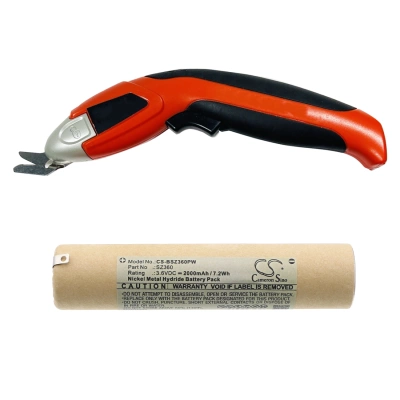Аккумулятор Black & Decker, SZ360, SZ360 Type 1, SZ360B, 2000 мАч, CS фото 2